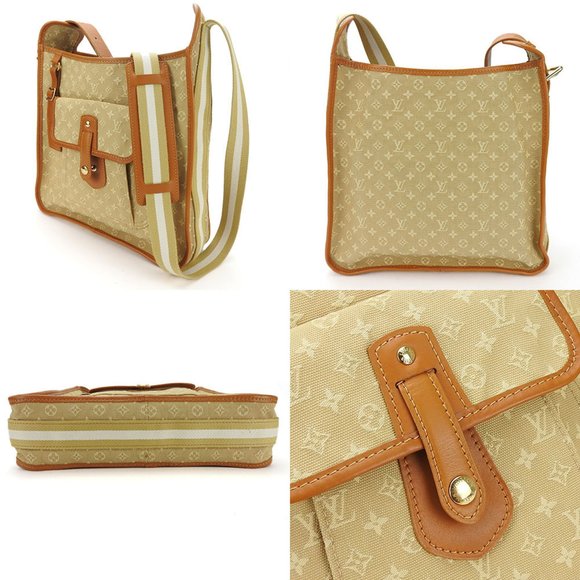 Louis Vuitton Shoulder Bag Bouzas Marie Kate M92323 Monogram Beige Canvas Lea... - Picture 3 of 8
